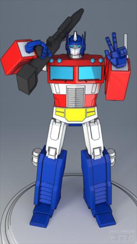 Optimus Prime (Low Poly and Rigged w/ walk cycle) preview image
